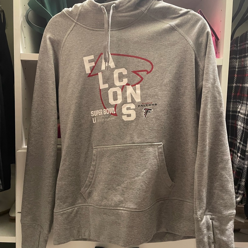 Nike Gray Falcons Super Bowl Hoodie